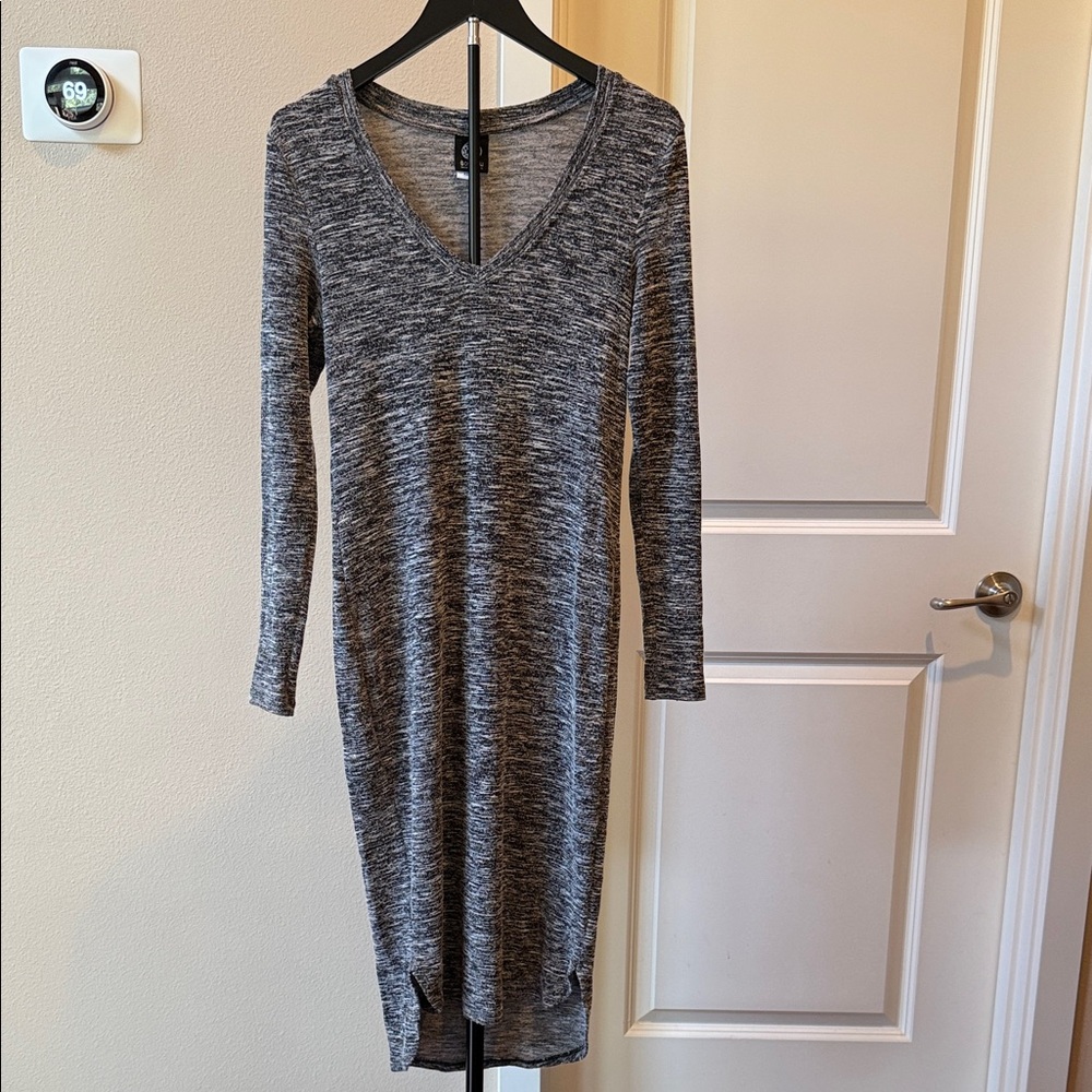 Chic Heather Gray Long Sleeve Dress